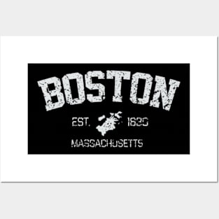 Vintage Boston Massachusetts Est. 1630 Souvenir Posters and Art